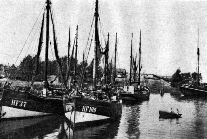 HF 195, HF 37, 1938 Kutter am Stack