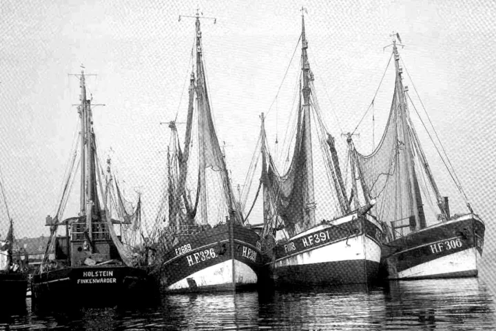 Kutterhafen am Stack, Kutter Holstein, HF326, HF 391, HF 306