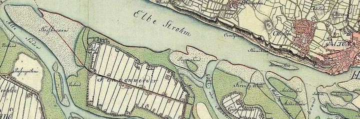 Finkenwerder auf der Varendorf-Karte
