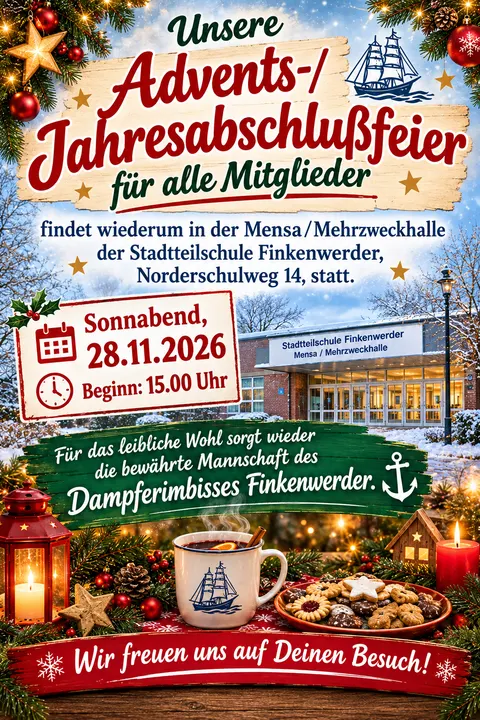 Advents- und Jahresabschlussfeier – Plakat vergrößern