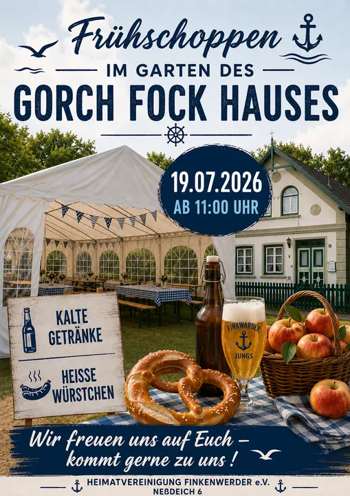 Frühschoppen im Garten – Plakat vergrößern