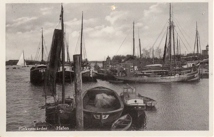 Postkarte Stack, Kutter  Hafen